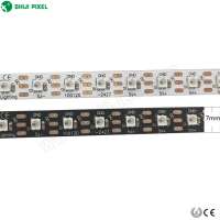 Trade Assurance 120LEDs/m one meter roll sk6805_2427 dc5v mini magic color led strip light