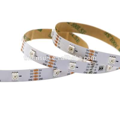 SMD5050 30leds/m 60leds/m 96leds/m 144leds/m apa102 rgb led digital strip used for hotel decoration